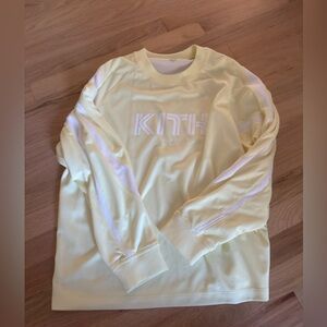 Kith Light Yellow Crewneck SHIRT with White Details